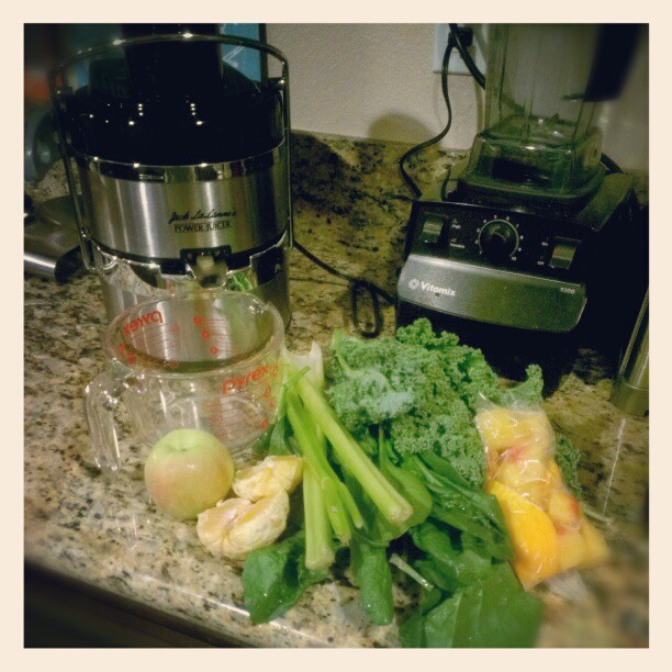 I wish this was an egg burrito but its actually pretty yummy... except the celery is cutting through. #JuicingBreakfast